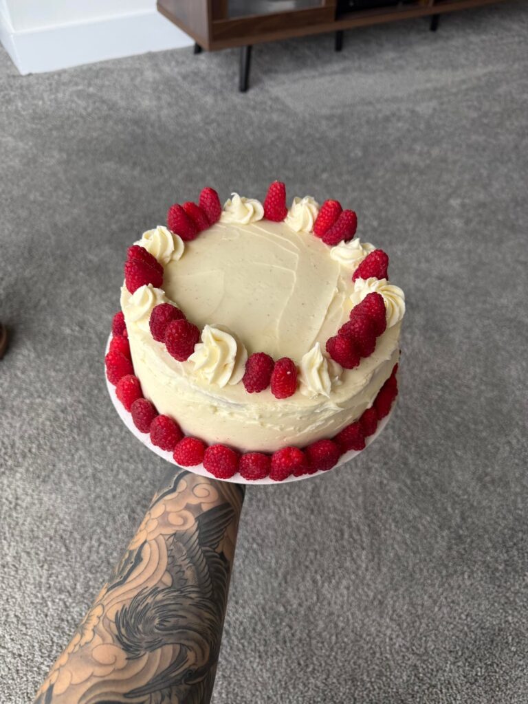 *not so pretty* birthday cake for my mom’s birthday!