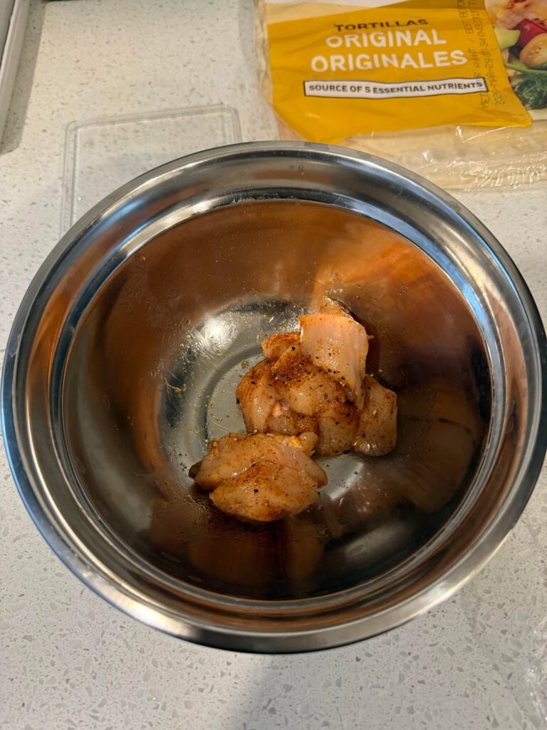 Calories in raw chicken