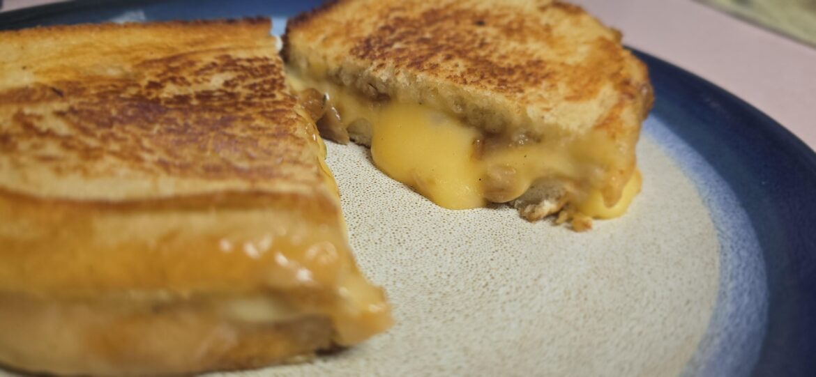 (Market Meal) French Onion Grilled Cheese with Gouda