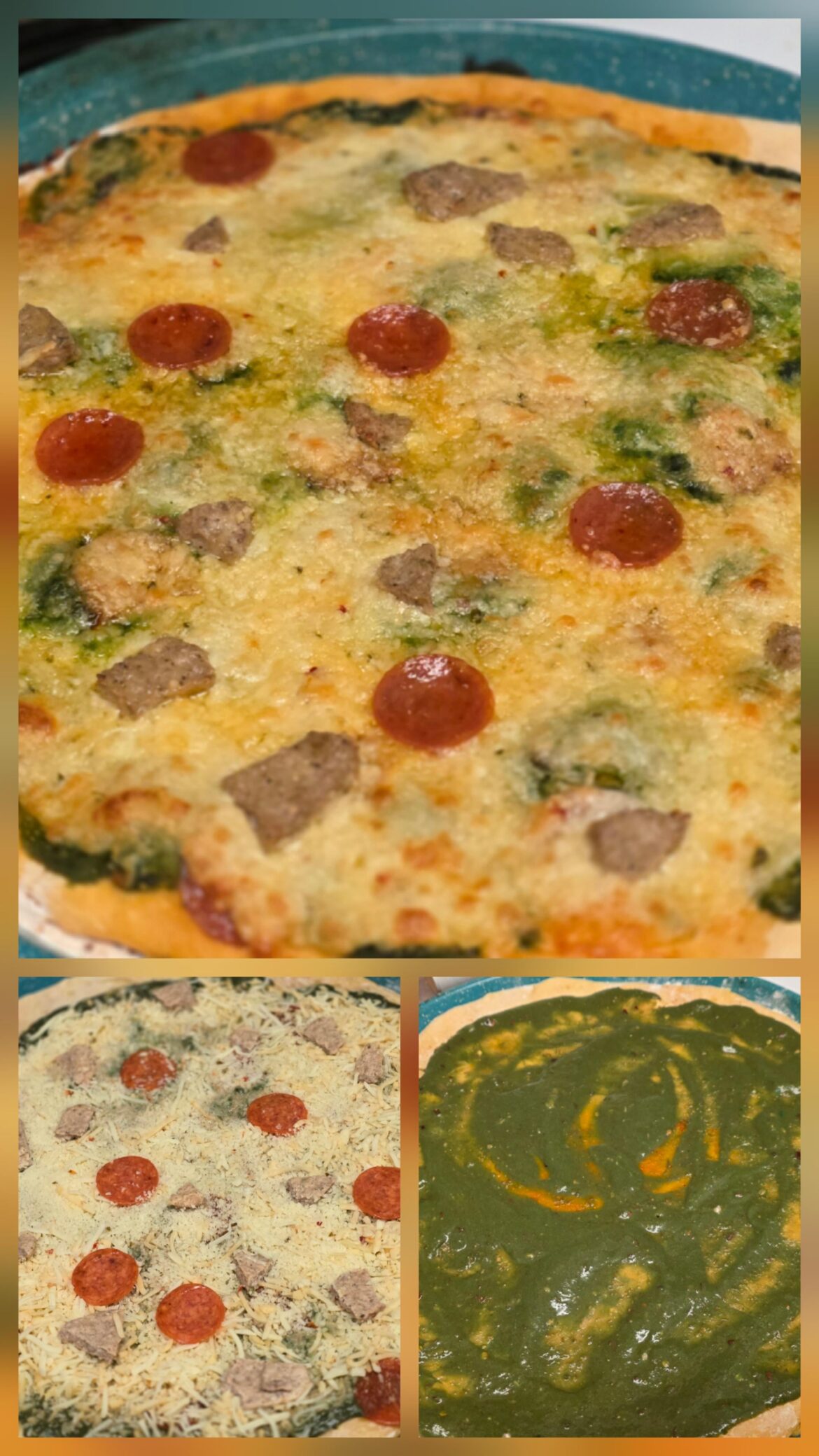 Sunny D Hulk Sauce Widow Cheese pizza...Did not taste like Sunny D...Been great if it did but pep spoiled day after