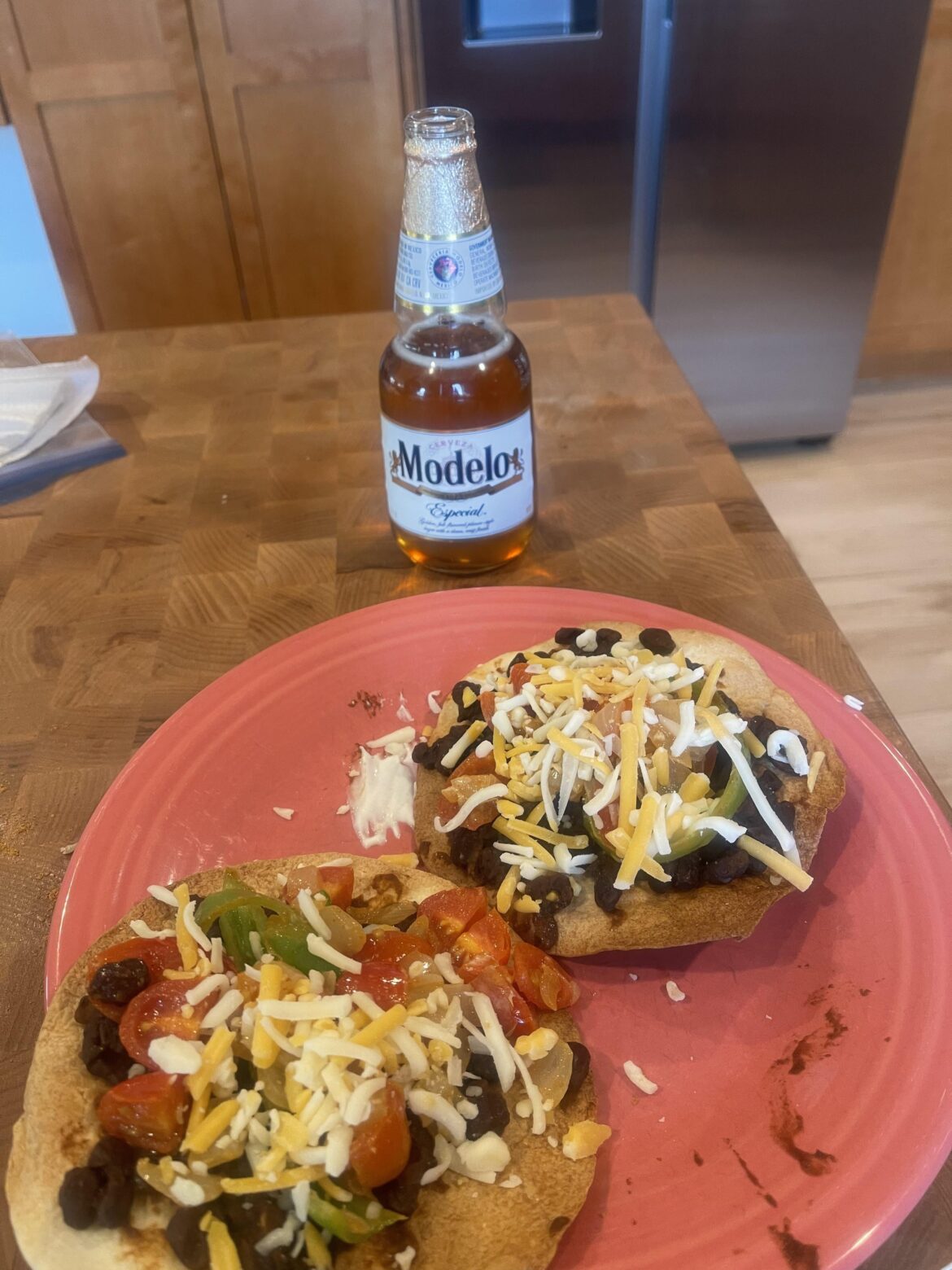 Smashed Black Bean Tostadas