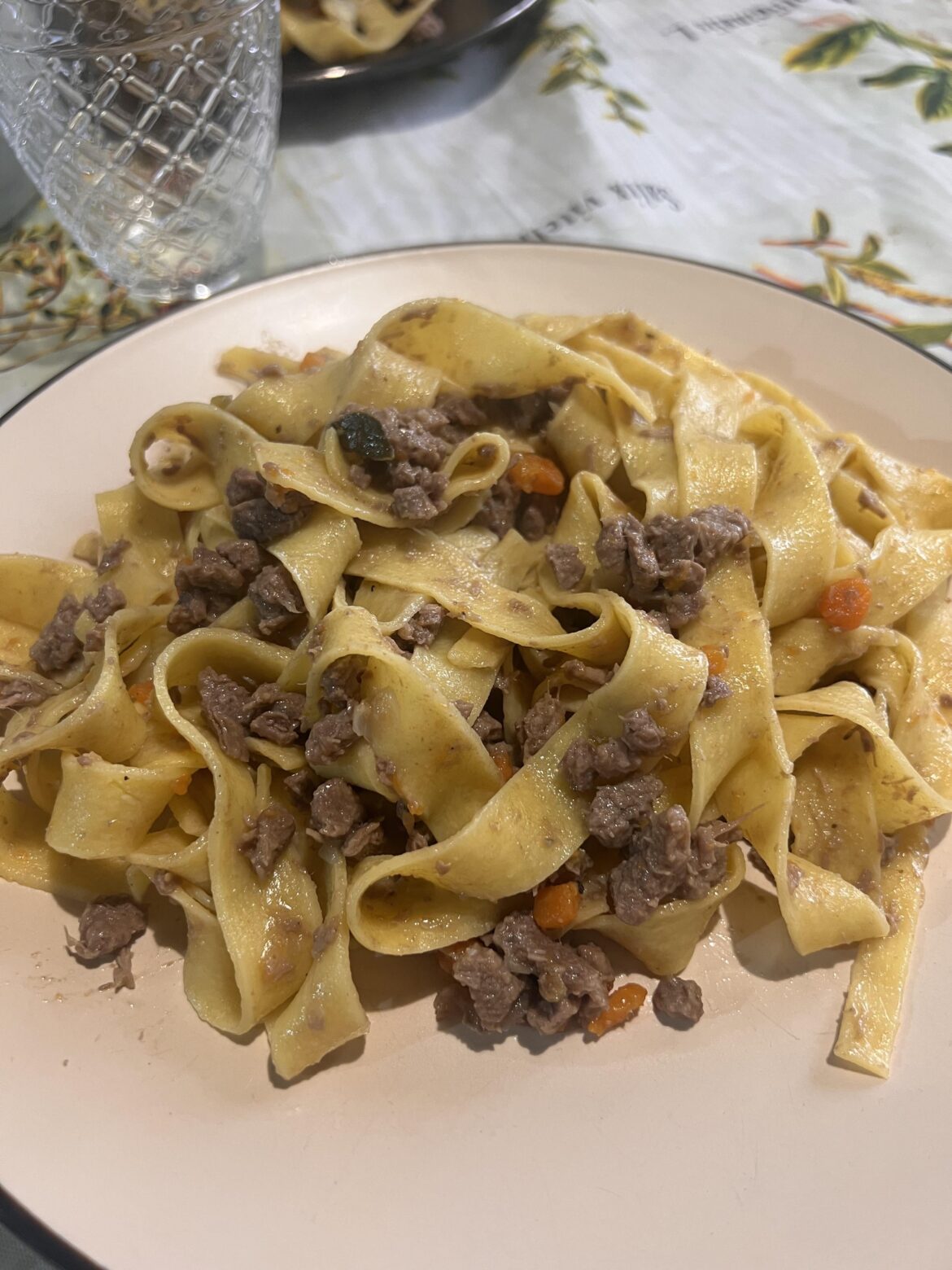 Wild boar pappardelle