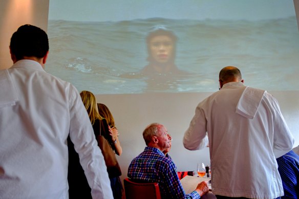 One of Shaun Gladwell’s video art installations, captured in 2019 at Di Stasio Citta.