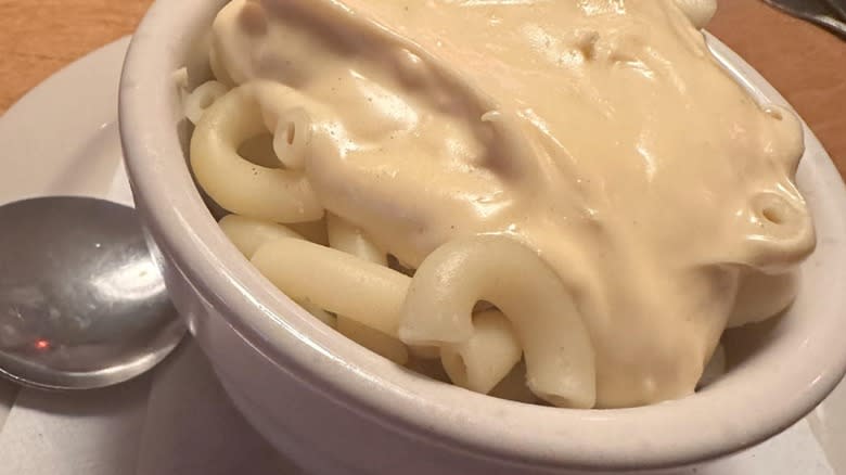 Texas Roadhouse Mac and Cheese in a small dish