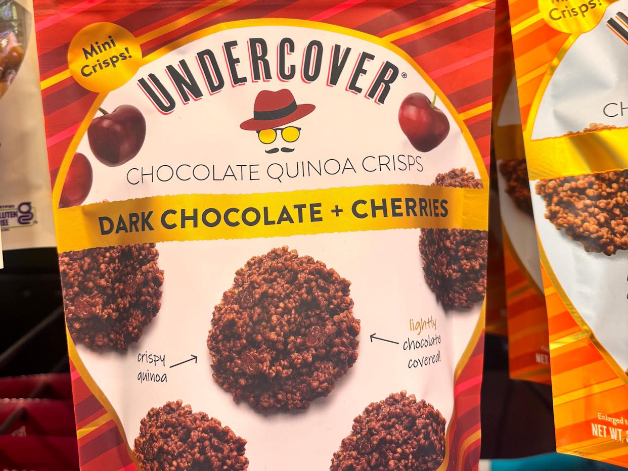 bag of undercover chocolate quinoa snacks