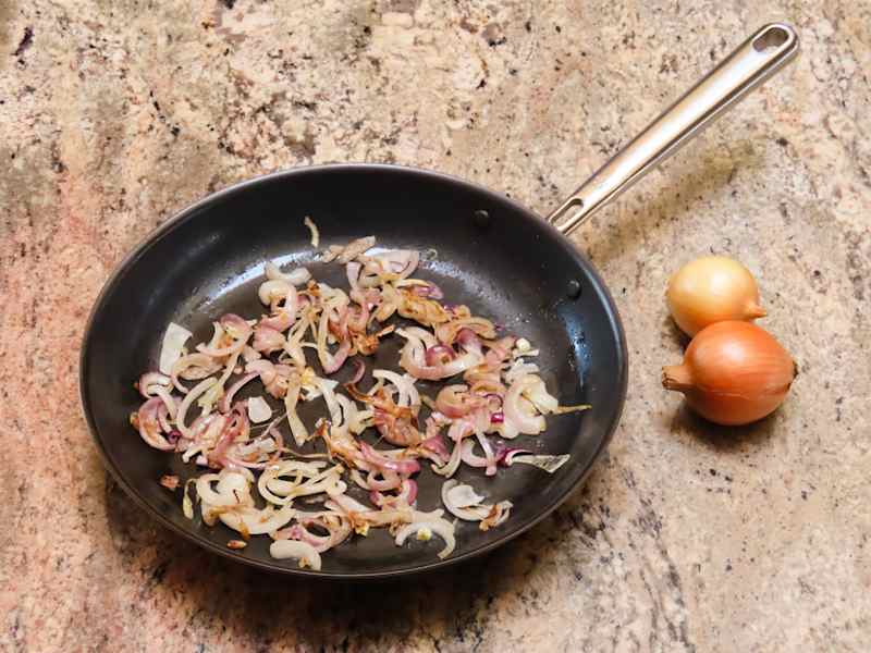 Caramelized onions in Misen skillet.