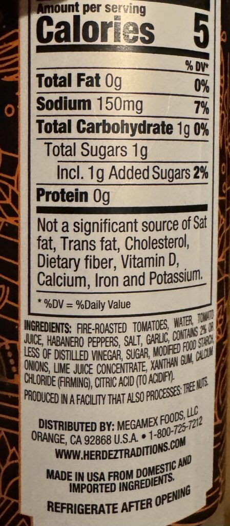 Herdez street sauce - fiery habanero - Request