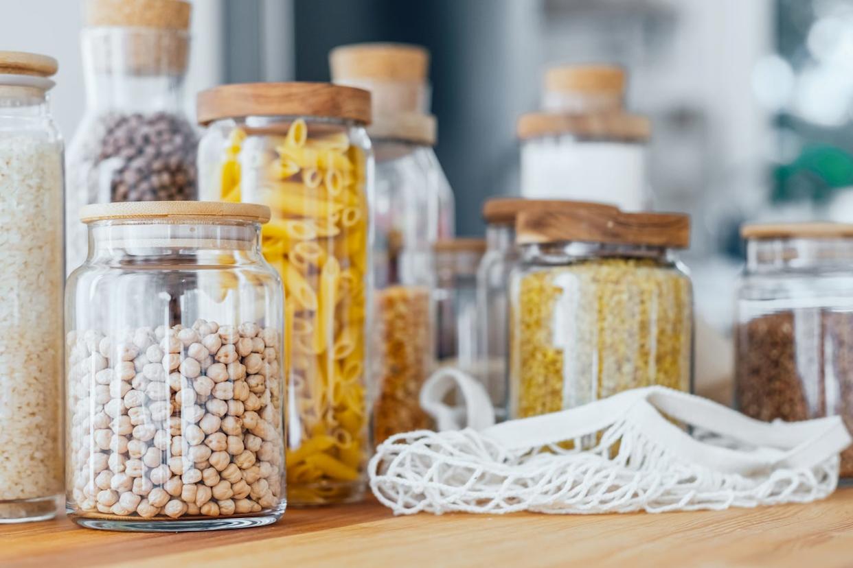 zero waste concept. home pantry.