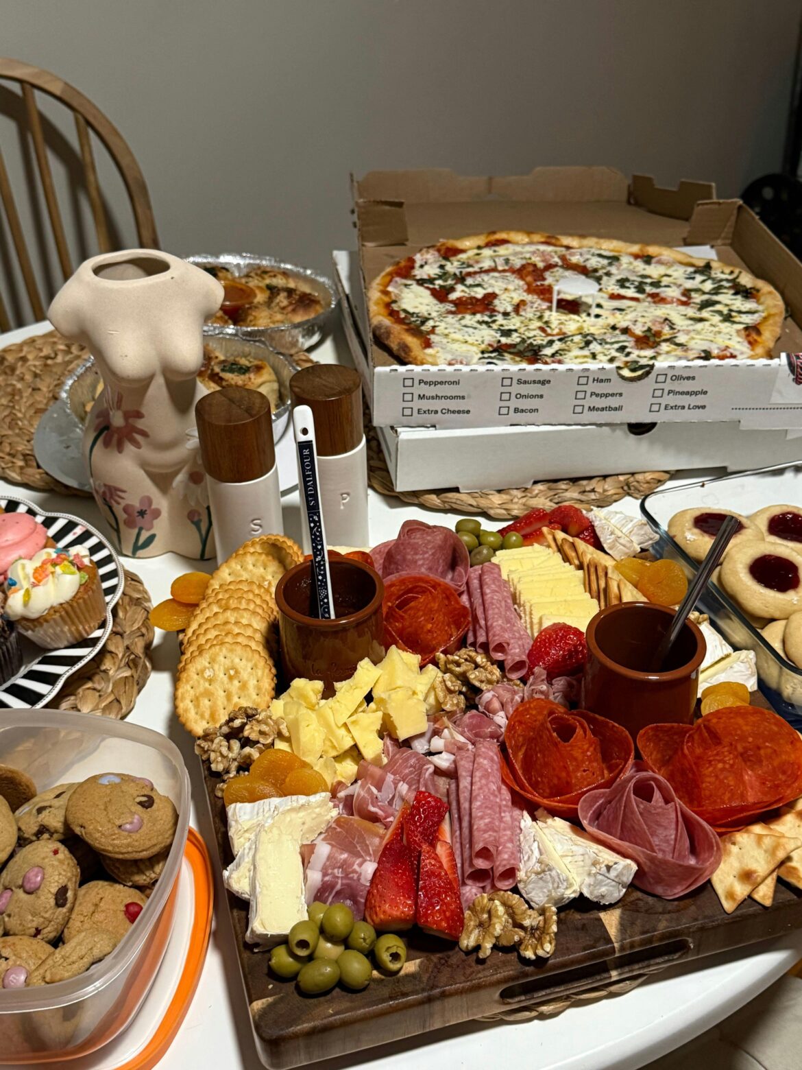 hosted girls night and made my first board!!