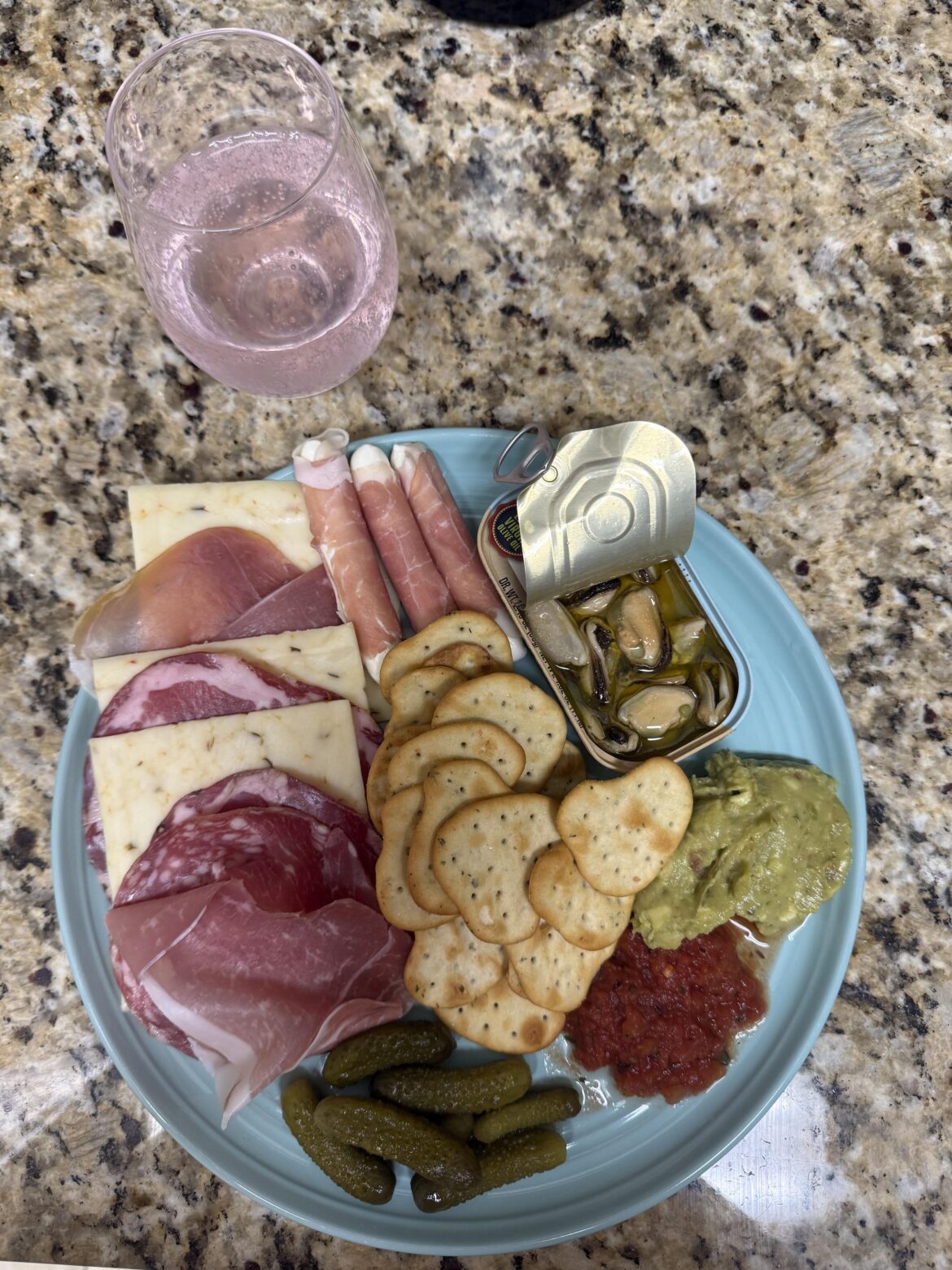 Girl dinner after taking a pharm midterm