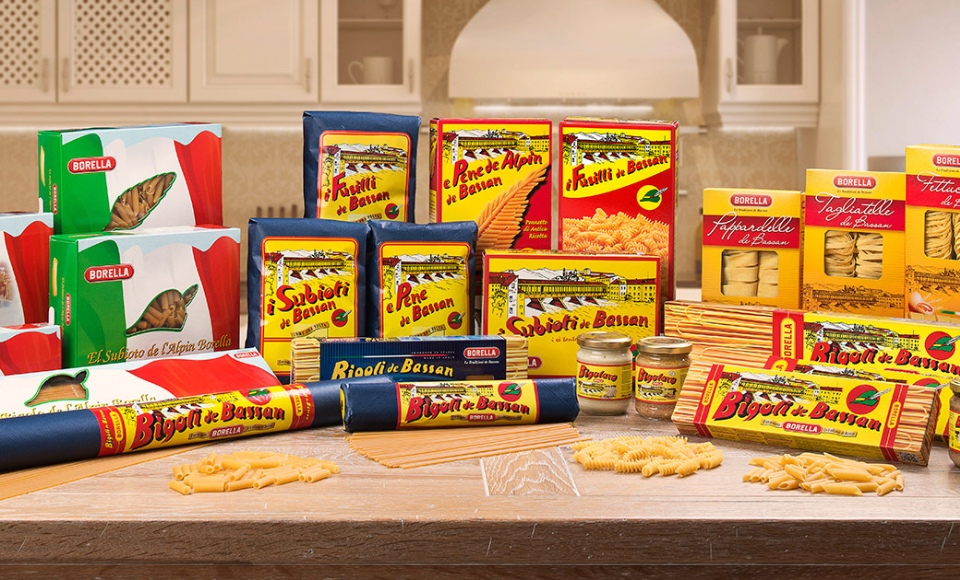 Borella Pasta Retrostyle packaging