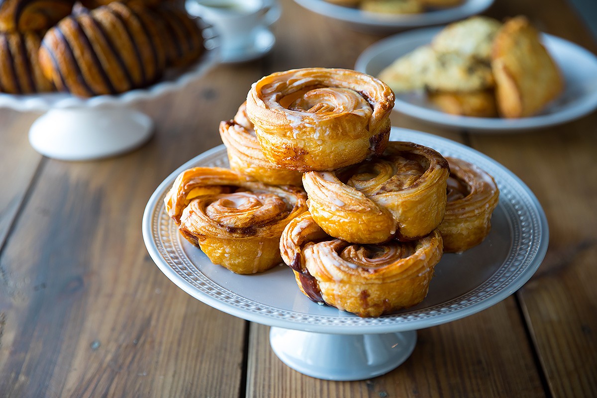 Cinnamon Rolls at White Elm Café Bakery