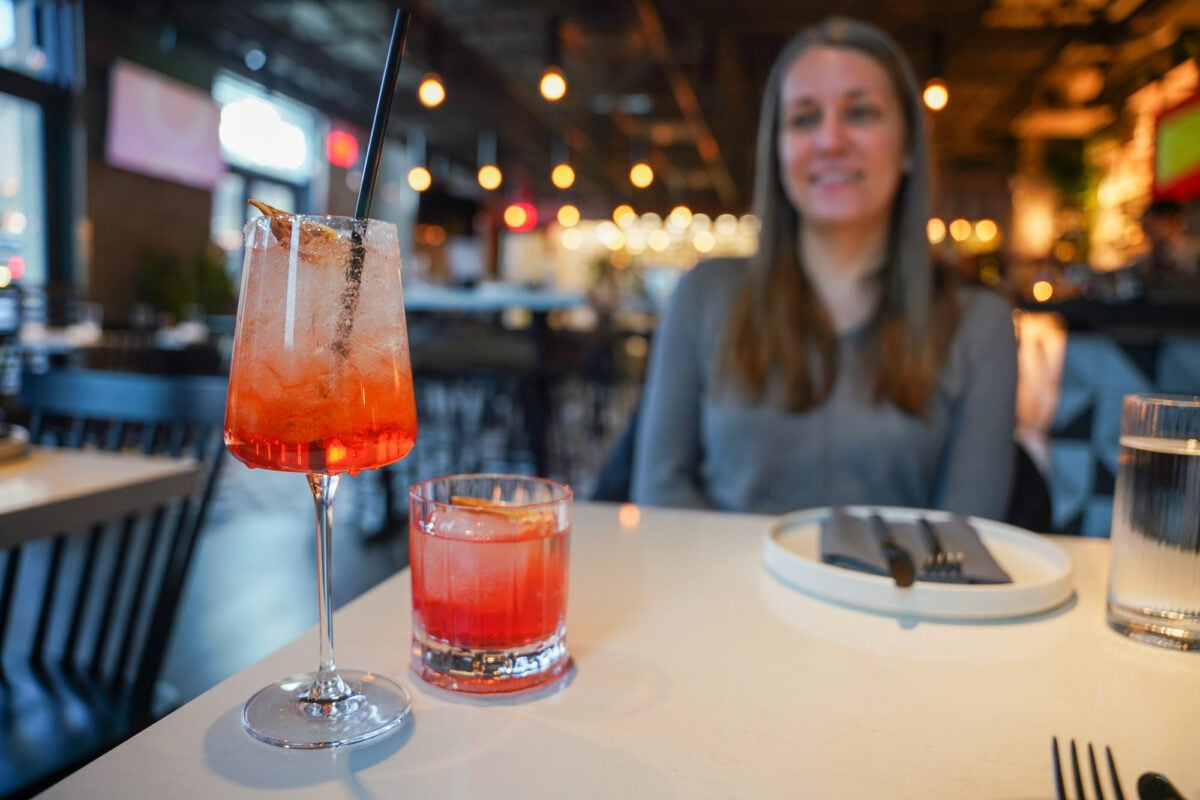 Cocktails at Cork and Crust Cocktails at Cork and Crust