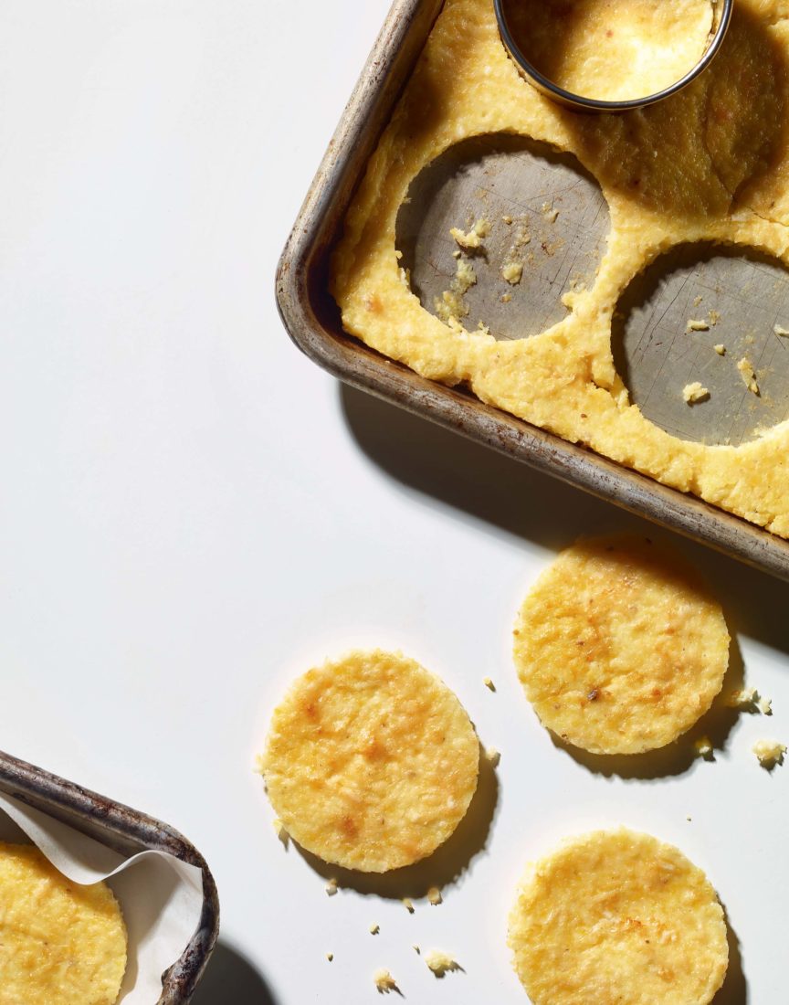 CHEESE GRITS CAKES
A savory treat for breakfast and beyond.
> Get the recipe
