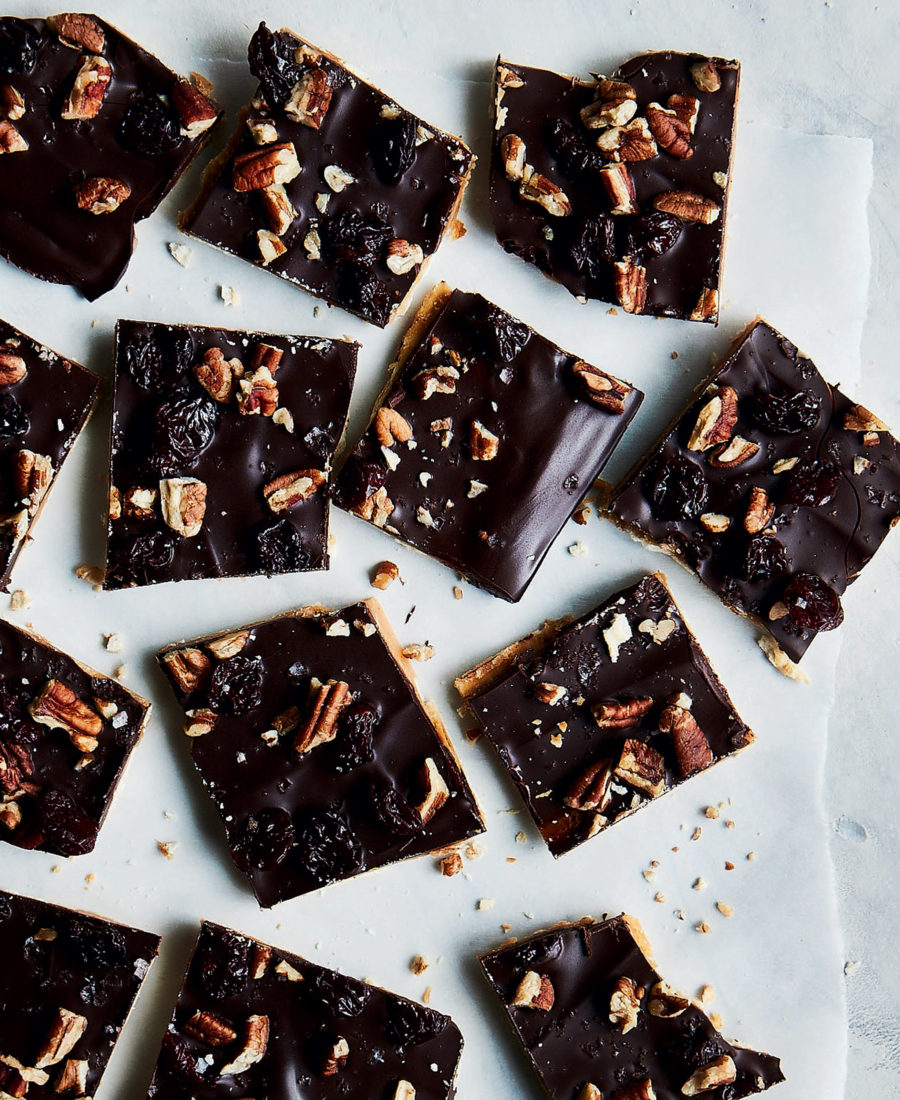 SPICED DARK CHOCOLATE CHERRY SALTINE TOFFEE
Virginia Willis transforms a basic cracker into a classic holiday treat.
> Get the recipe