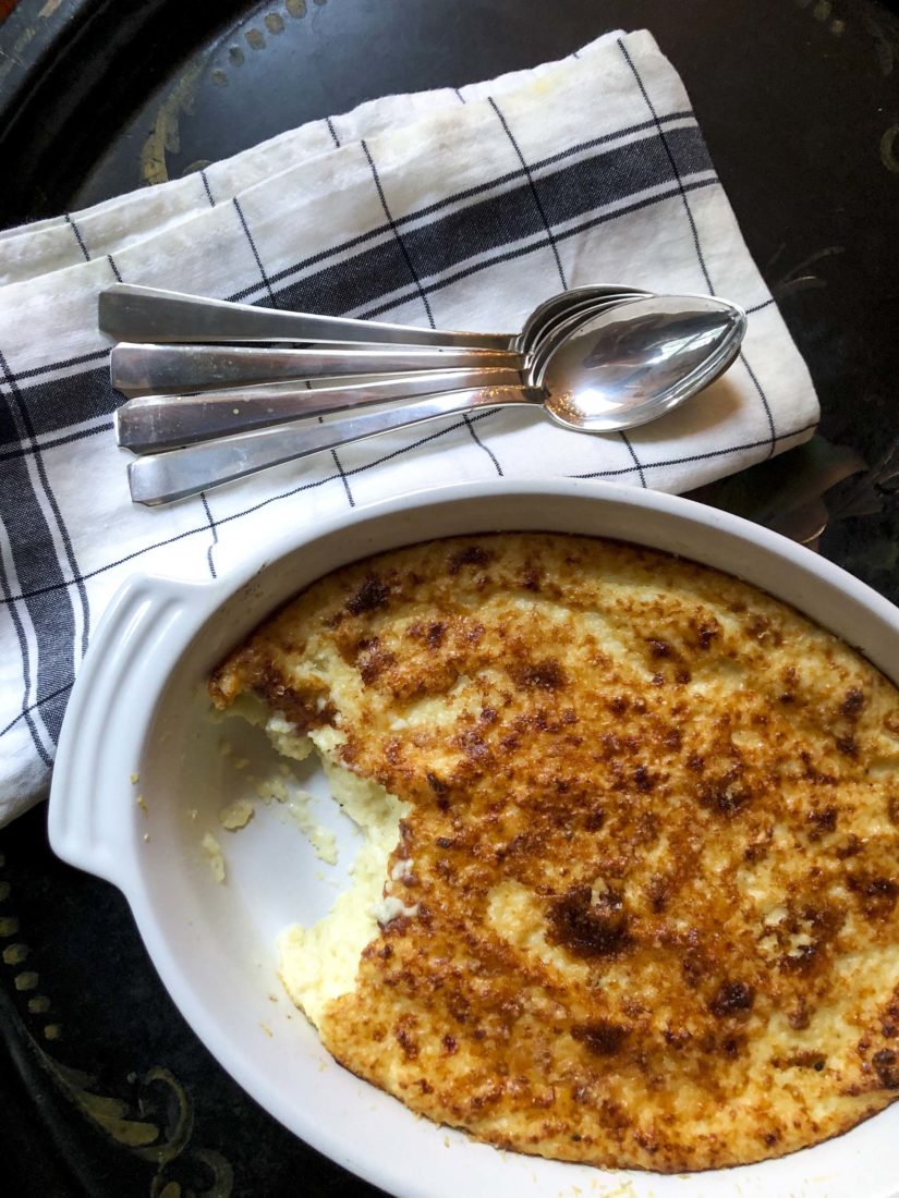 CHEESY GRITS CASSEROLE
One day a year, enjoy the most decadent grits ever, courtesy of Charleston chef Kevin Johnson.
> Get the recipe
 