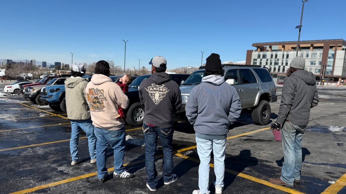 Fathers gather for a Park City Dad Gang meetup, an early event aimed at building connection, support and community among local dads and their families.