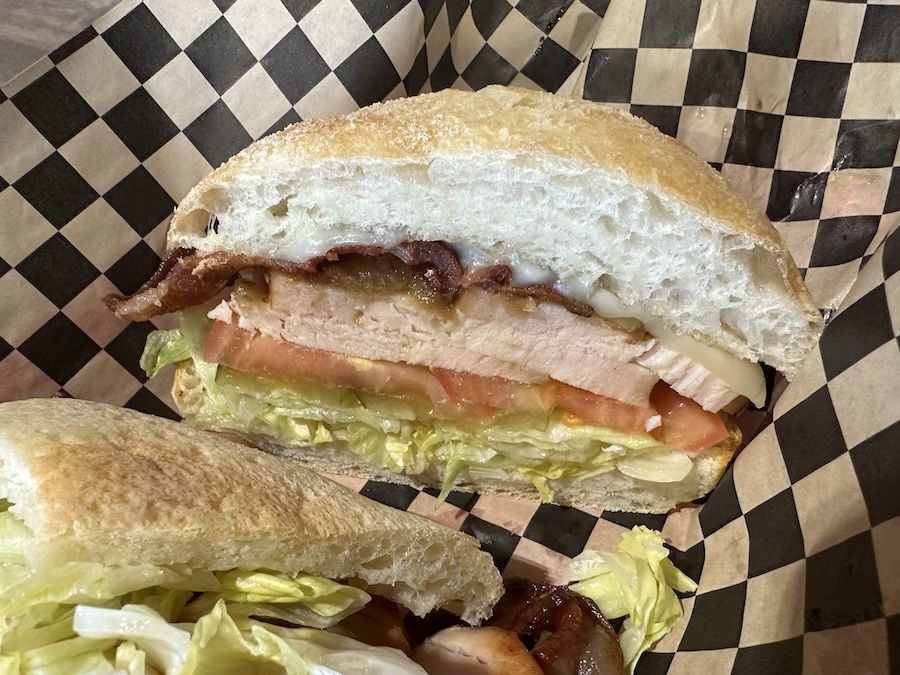 Blister's turkey club sandwich