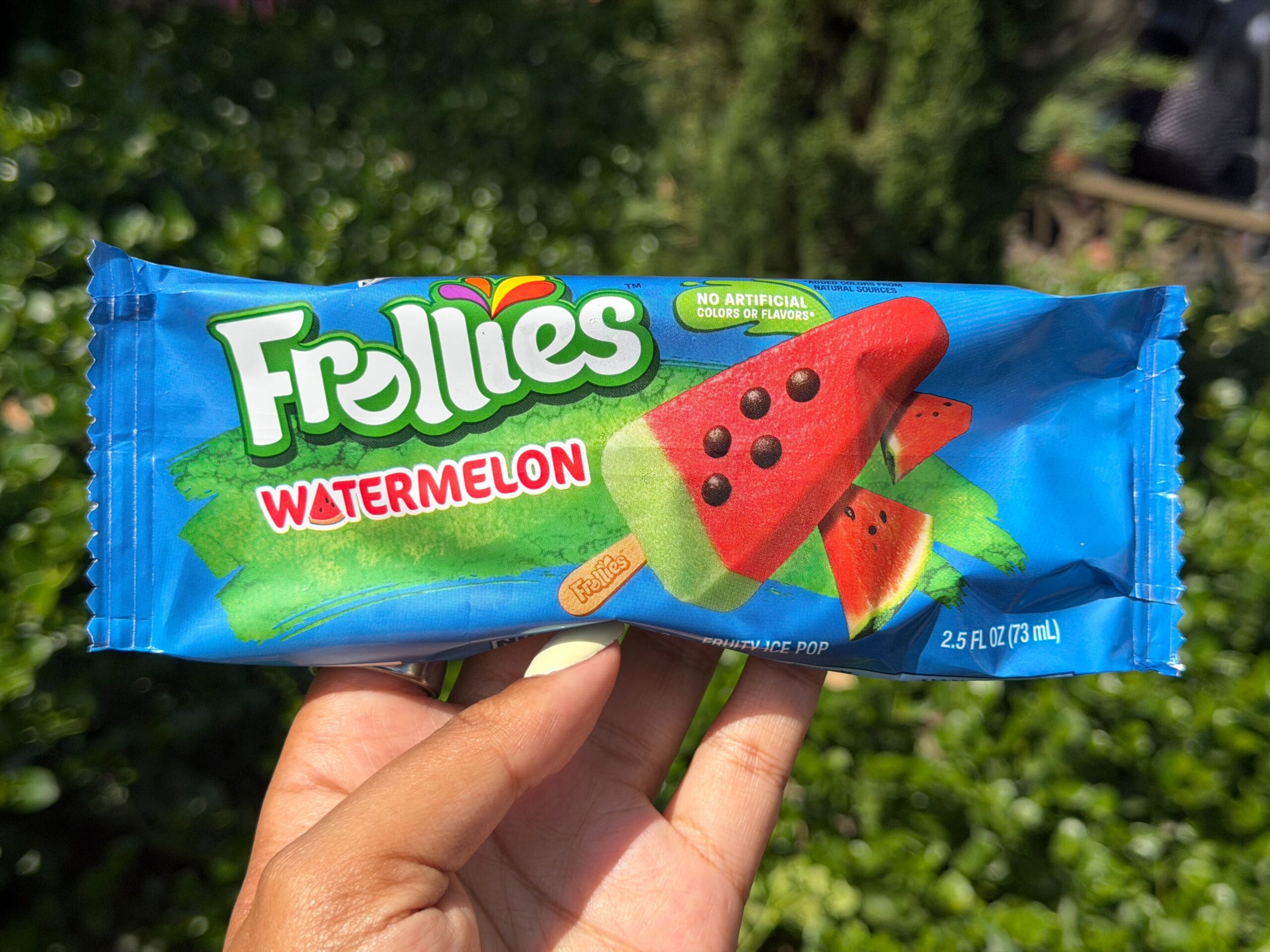 Frollies wrapper for watermelon ice block from Disneyland