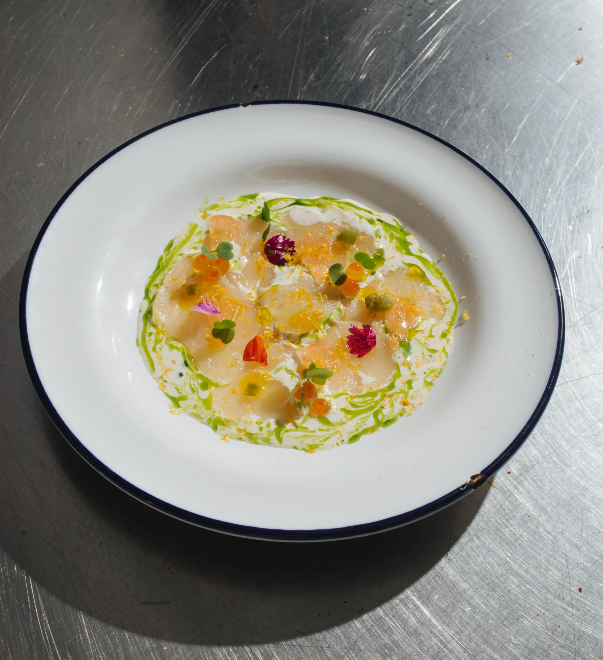 Hokkaido Scallop Crudo from the Itamessy collaboration dinner