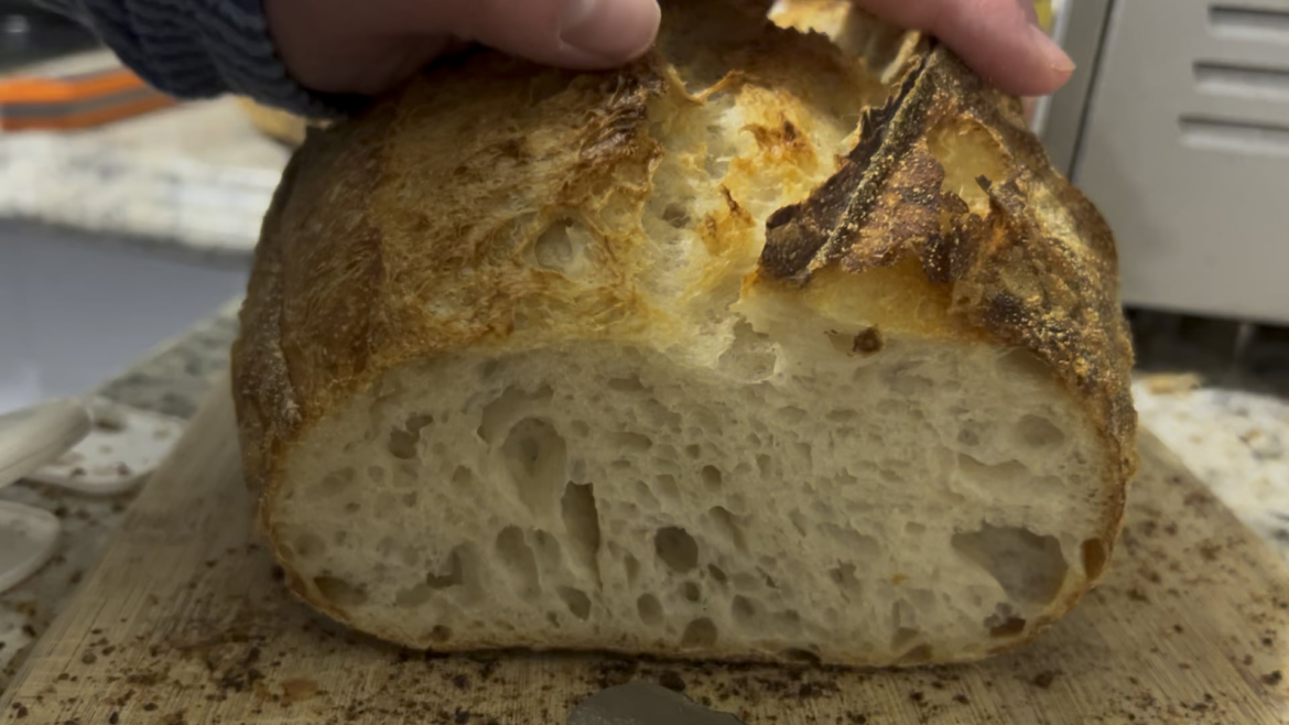 Reduced my hydration & my loaves improved so much!