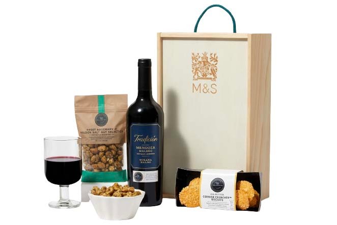 M&S red wine gift box