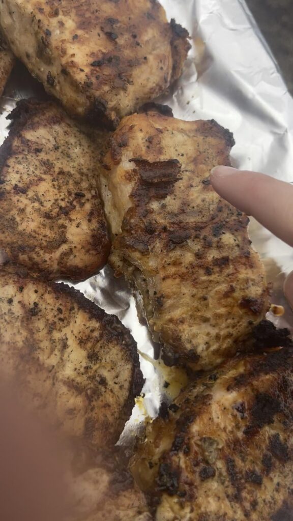 Grilled some pork chops thoughts?
