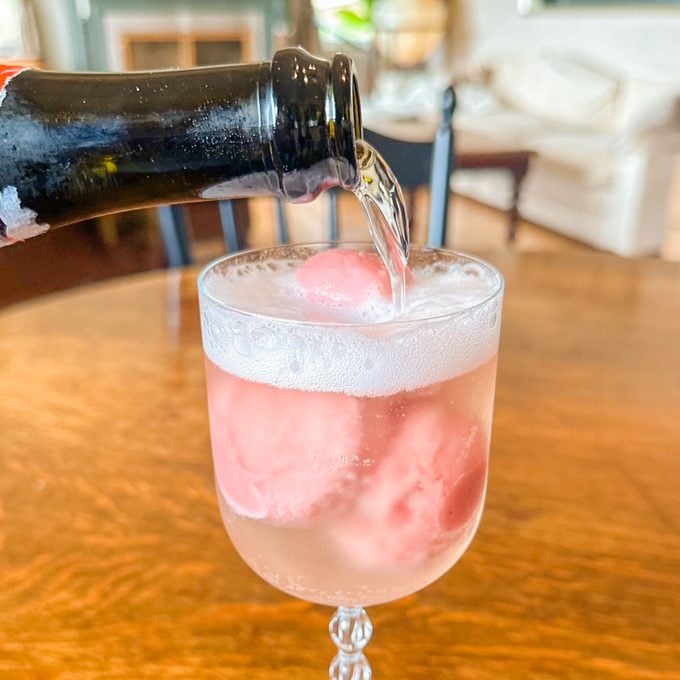 Martha Stewarts Sparkling Sorbet Is The Easiest Springtime Cocktail Sorbet Spritzer 