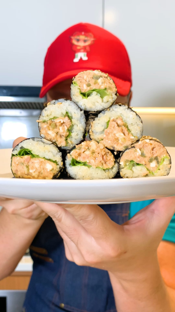 Mini Sushi Rolls Loaded with Chili Mayo Tuna