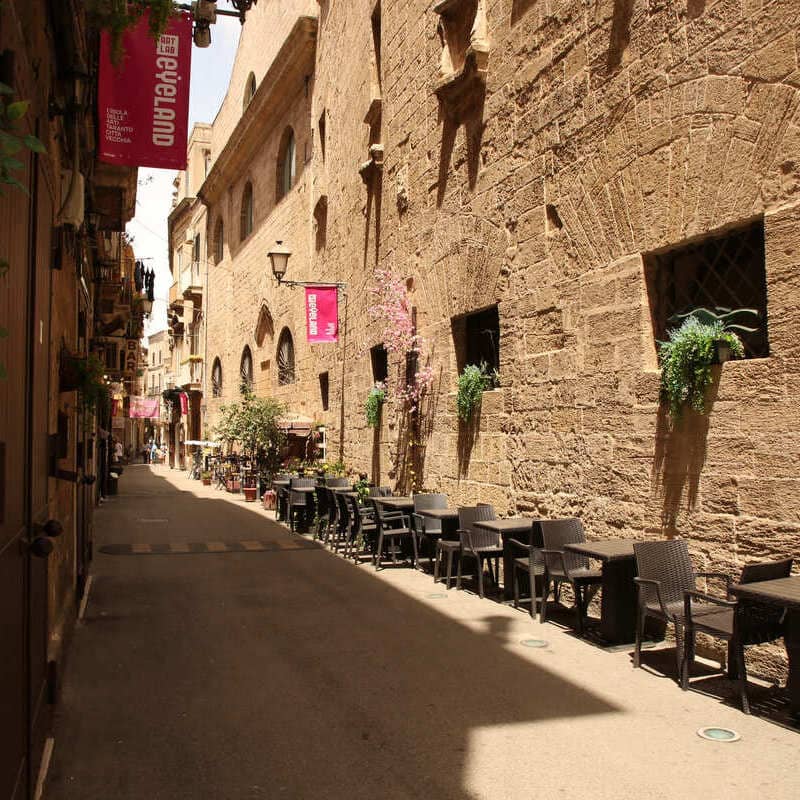 Narrow Street In Taranto, Italy
