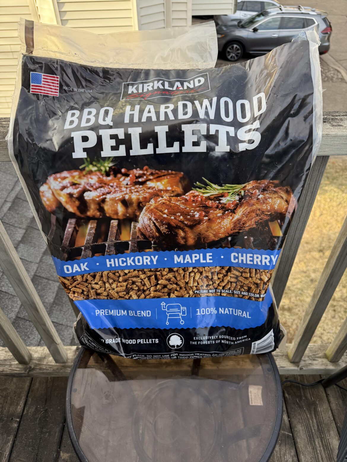Went into Costco today for coffee beans, spotted a pallet of these: $12.99 for 40 pounds. Hopper was empty so tonight’s cook will be all Kirkland; we’ll see. More to come!