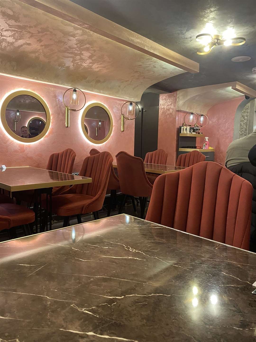 The Cave restaurant interior