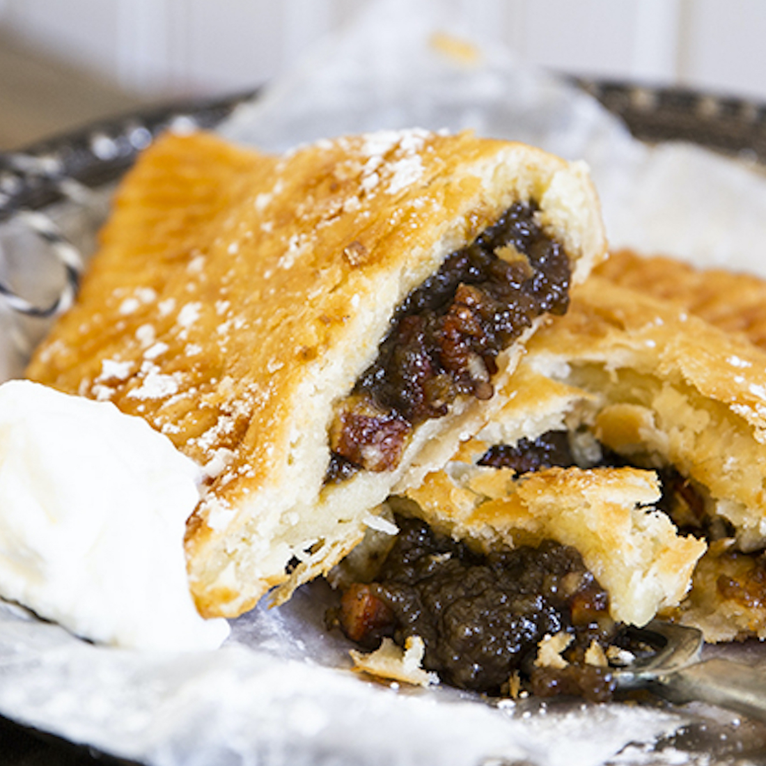 PECAN HAND PIES 
A family recipe inspired chef Brandon Carter’s nutty and delicious dessert.
Get the recipe
