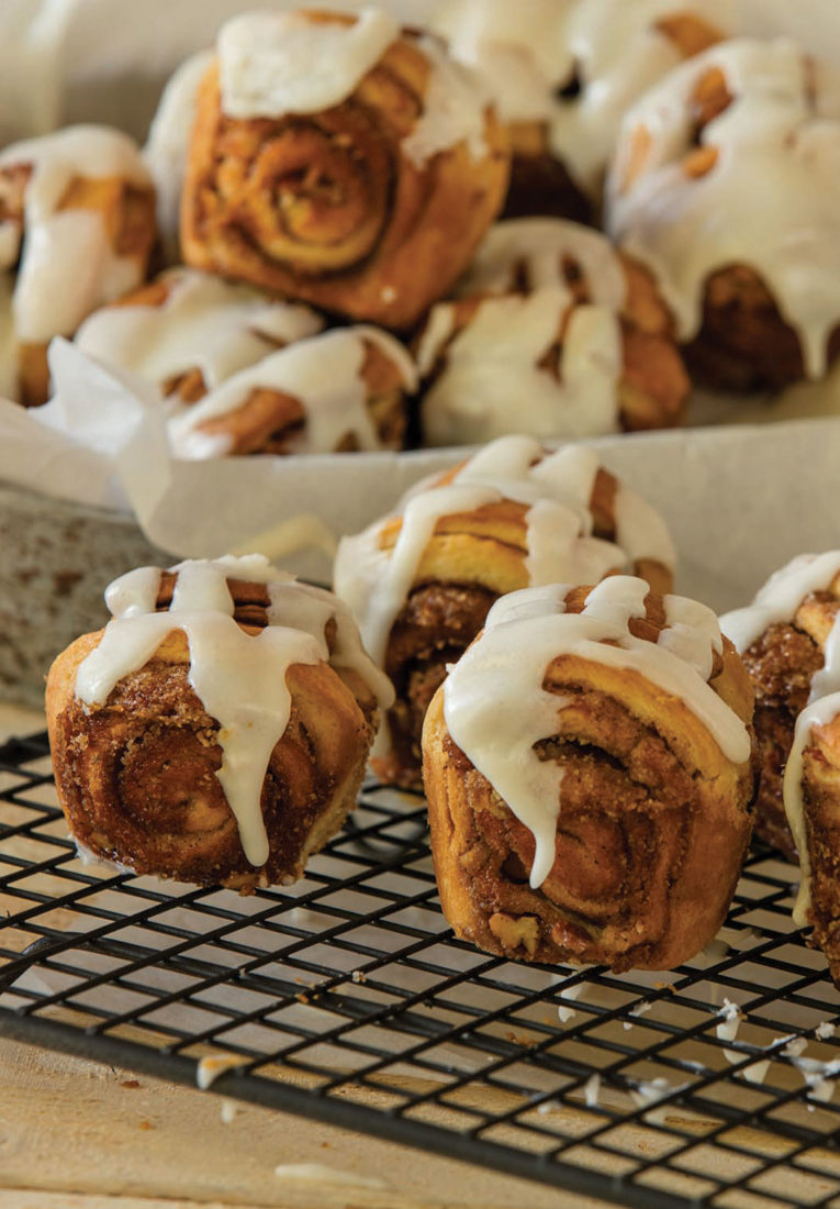 PECAN-PRALINE ROLLS
Sugary, nut-studded rolls with European influences and Texas roots.
> Get the recipe