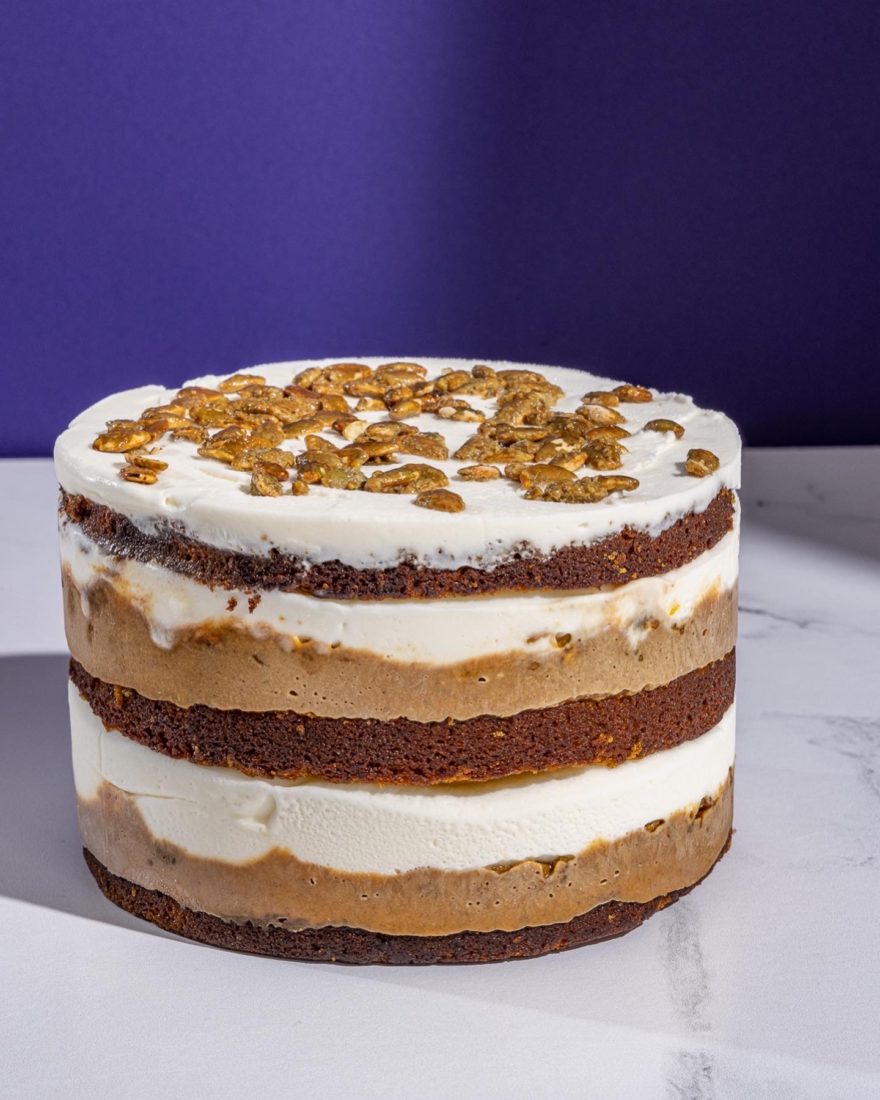 PUMPKIN BUTTER ICE CREAM CAKE
Not a fan of pumpkin pie? Make this easy layered beauty your sweet of the season.
> Get the recipe
 