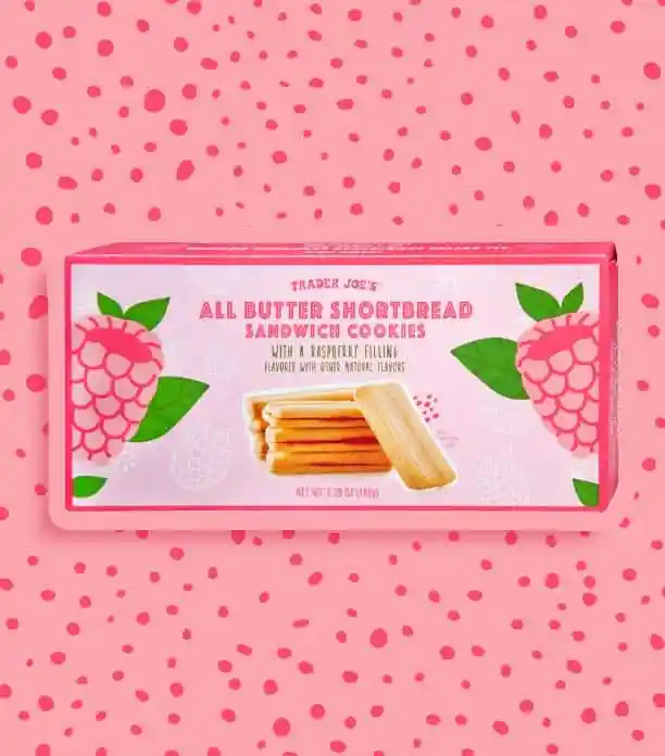 All Butter Shortbread Sandwich Cookies with Raspberry Filling