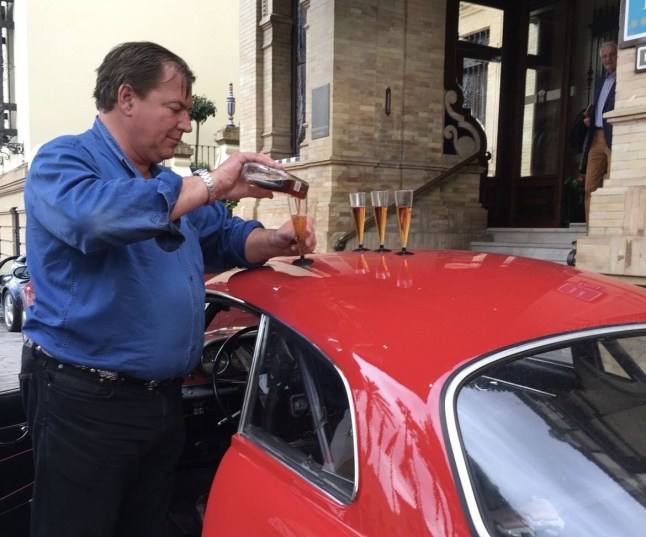 Tarik with one of his cars