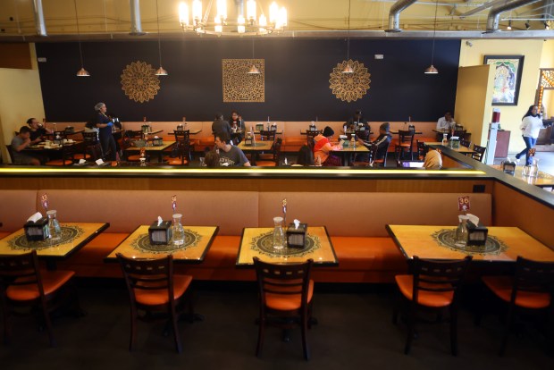 Diners start to sit down for an early lunch at Mylapore restaurant in Fremont on Tuesday, Feb. 24, 2026. (Aric Crabb/Bay Area News Group)