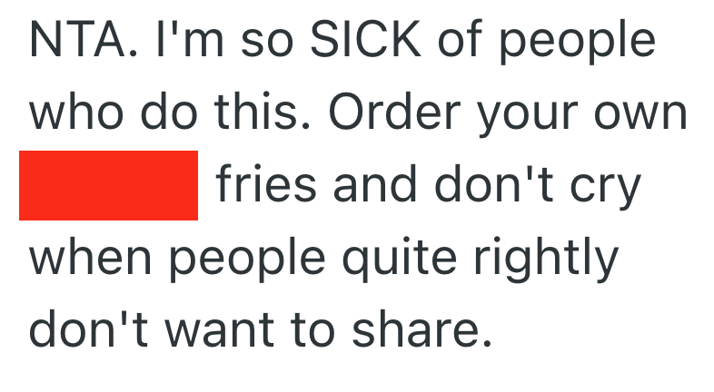 Screenshot 2026 02 16 at 1.01.09 AM Man Excited To Get A Gourmet French Fry Dish And His Girlfriend Didnt Want Any, But Now Shes Pouting And Mad That He Wont Split His Small Order