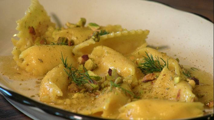 Carrot Agnolotti pasta