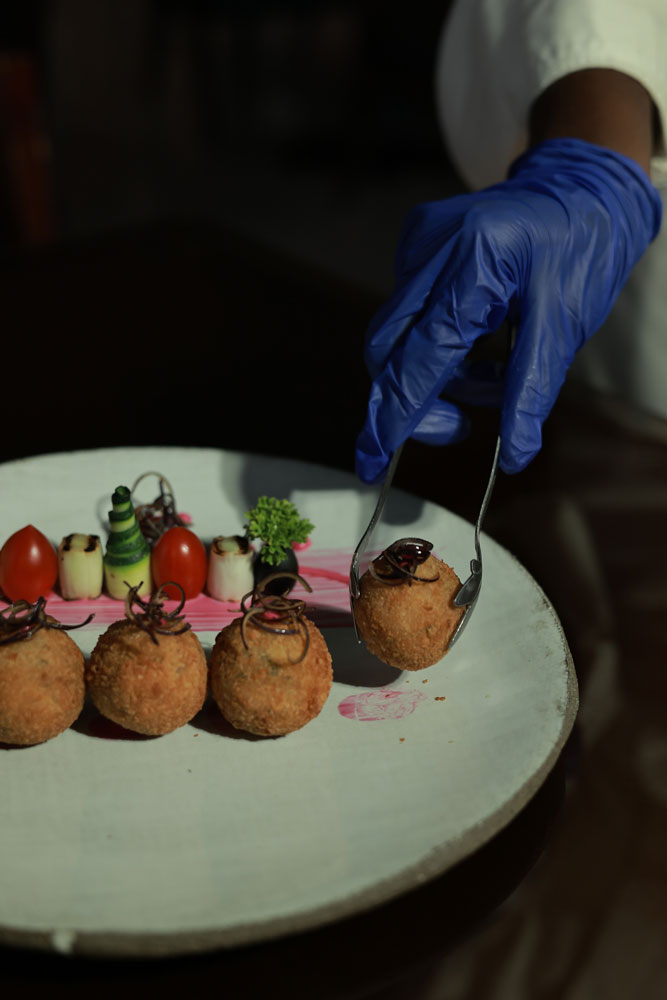 Spinach & Cheese Stuffed Arancini Balls, Italian Food Festiva