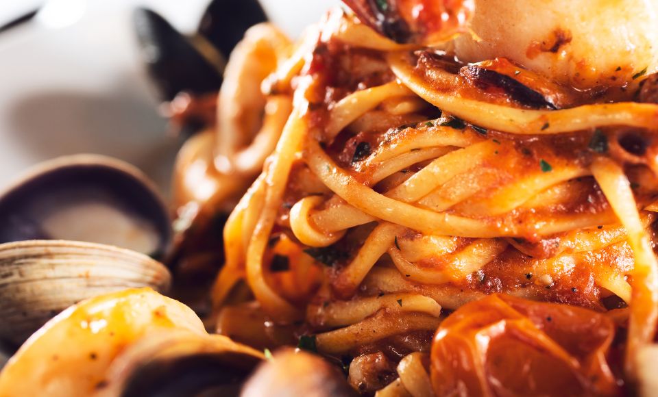 Tagliolini with lobster