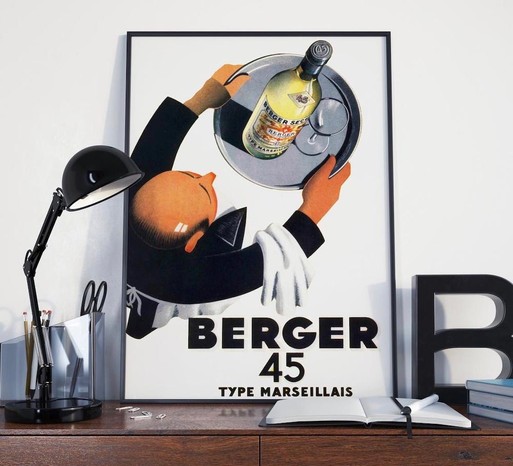 Vintage french wine poster, best wine gifts