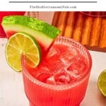 Watermelon sangria pin image 1.