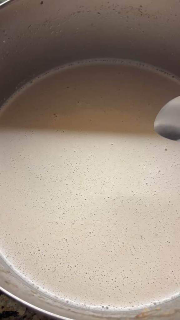 chicken bone broth ready to go