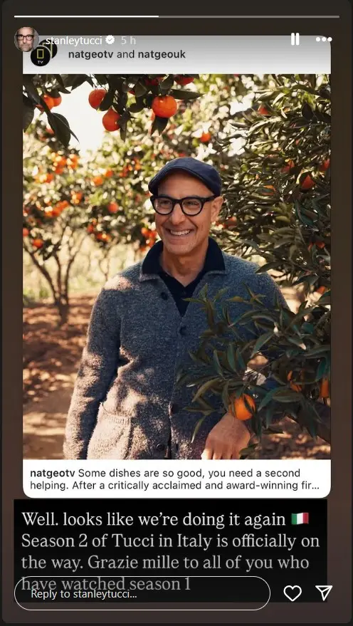 Stanley Tucci's popular series has been renewed (