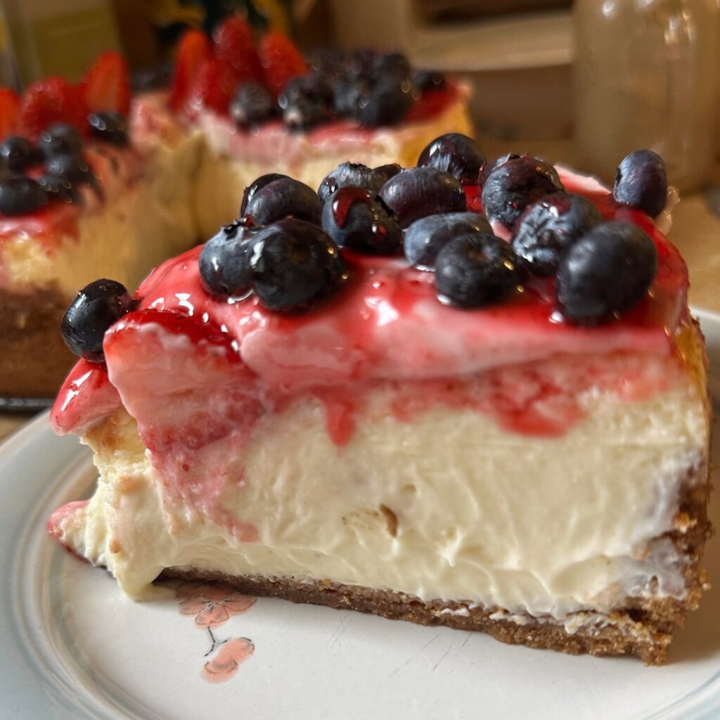 [Homemade] wild berry cheesecake!!!!