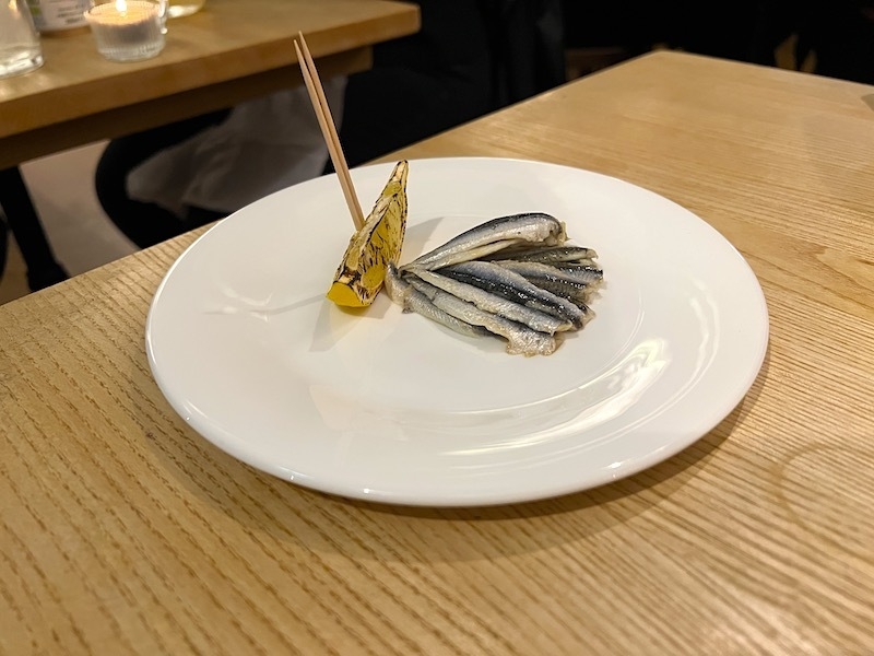 Boquerones At Stretford Canteen French Restaurant Manchester