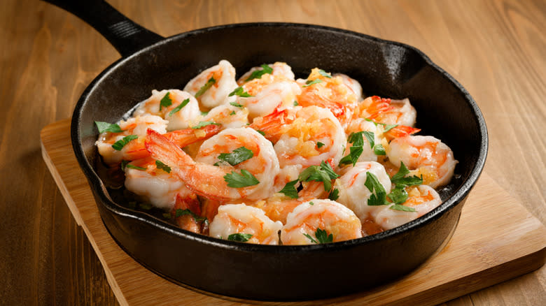 Garlic butter shrimp
