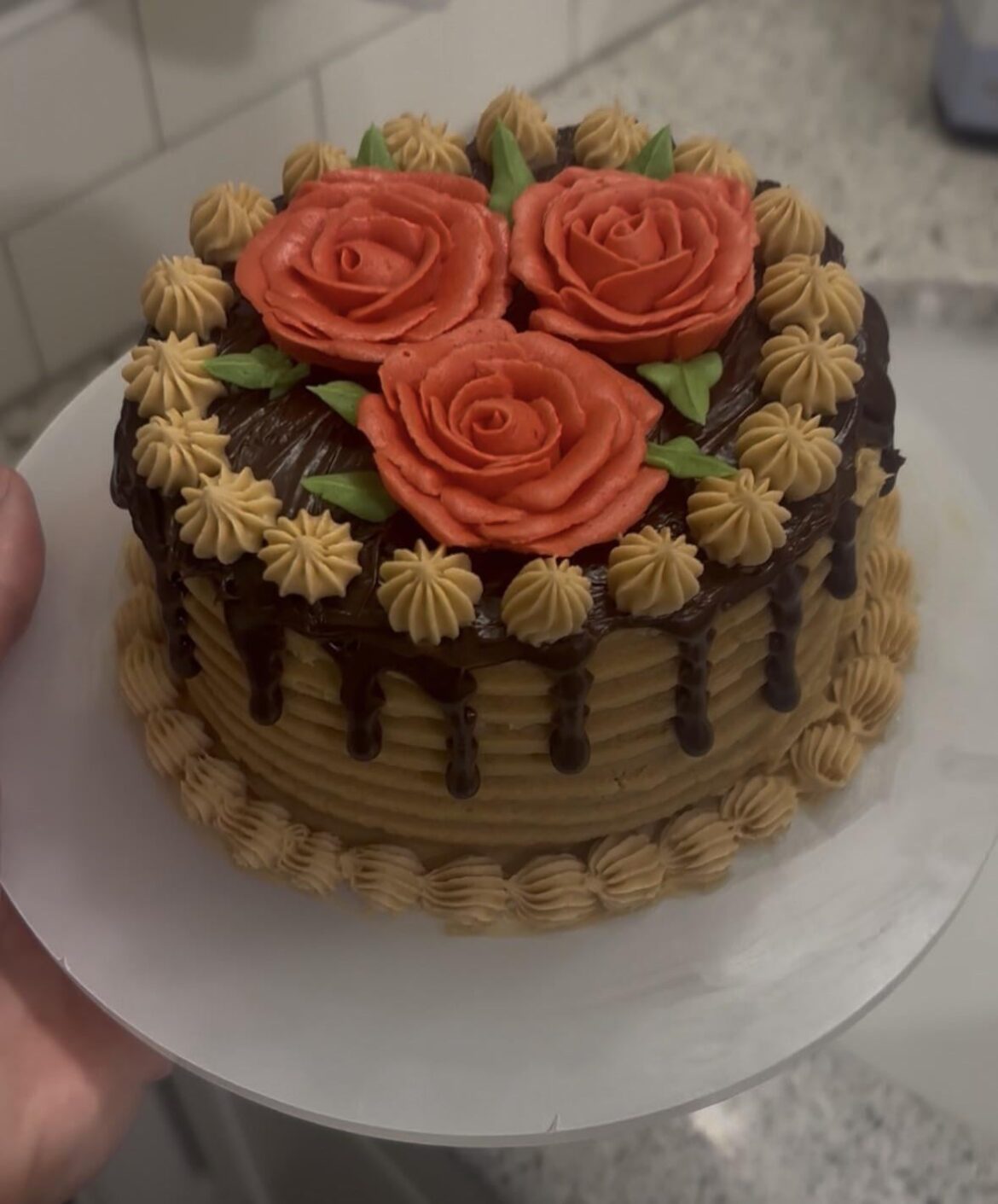 My second cake! How can I get smoother buttercream for frosting?